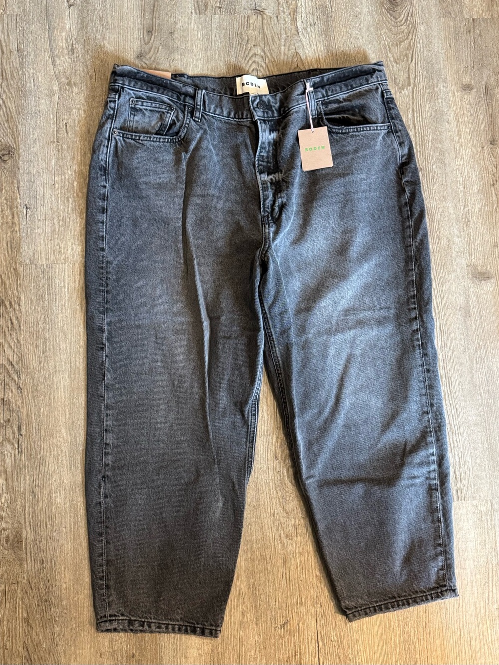 Boden Women's Charcoal Relaxed Jeans